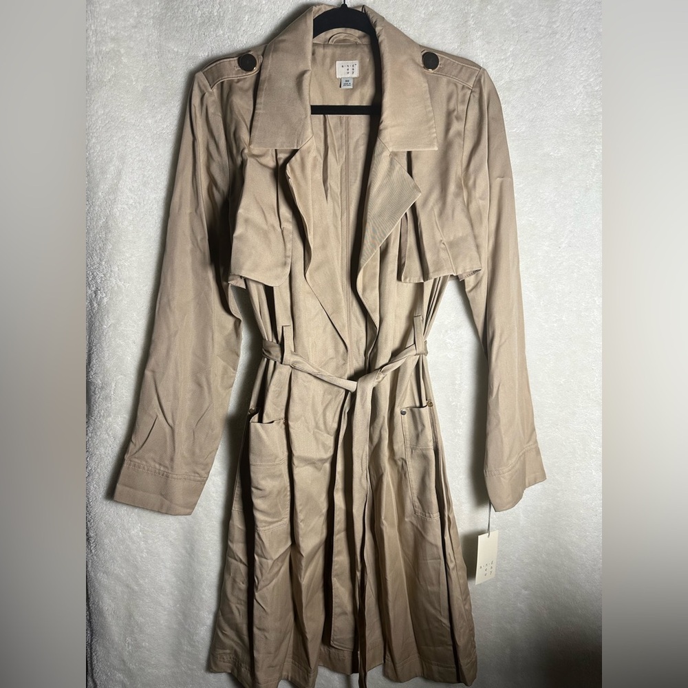 NWT - Never Worn - Womens a new day Trench Coat - Tan - XS - runs oversized